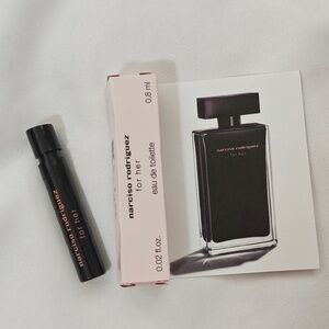 New Narciso Rodriguez For Her EDT Sample Spray  0.02 oz/ 0.8 ml